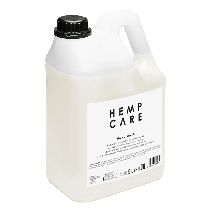 Sapone liquido, tanica 5 L per dispenser - Hemp Care