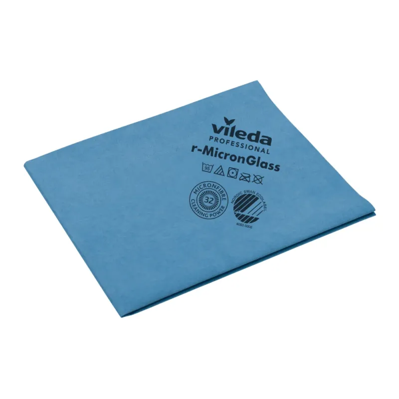 Vileda Professional r-MicronGlass Gläsertuch - 50 x 40 cm | Packung (5 Stück)