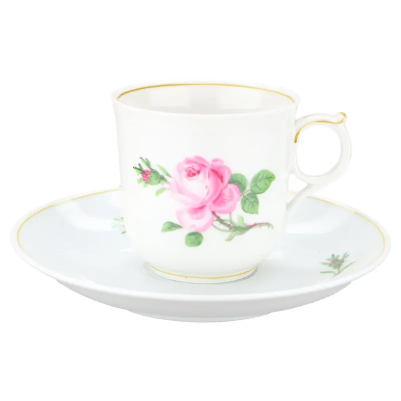 Mokkatasse mit Untere Rote Rose I.Wahl