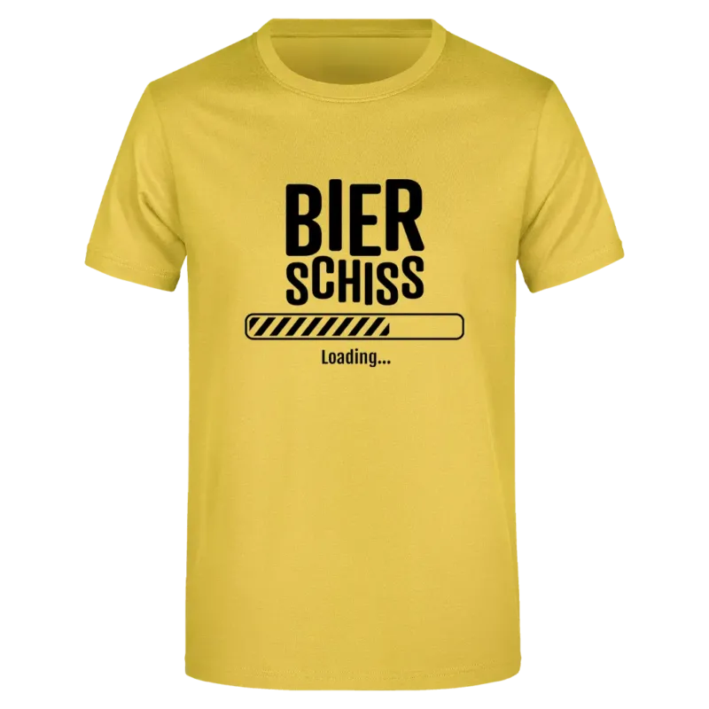 Bierschiss loading - Herren T-Shirt Farbe Gelb