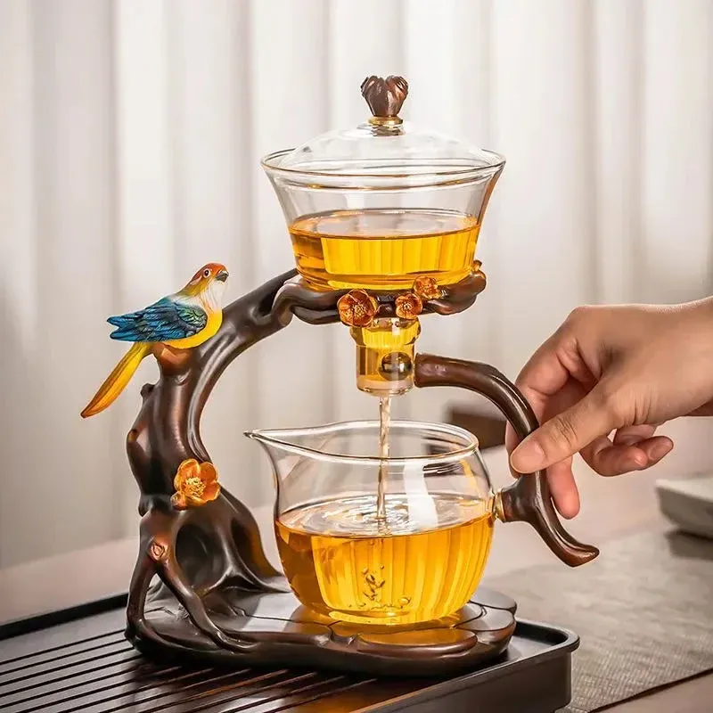 Artistic Bird-Inspired Gongfu Tea Set - Image 0