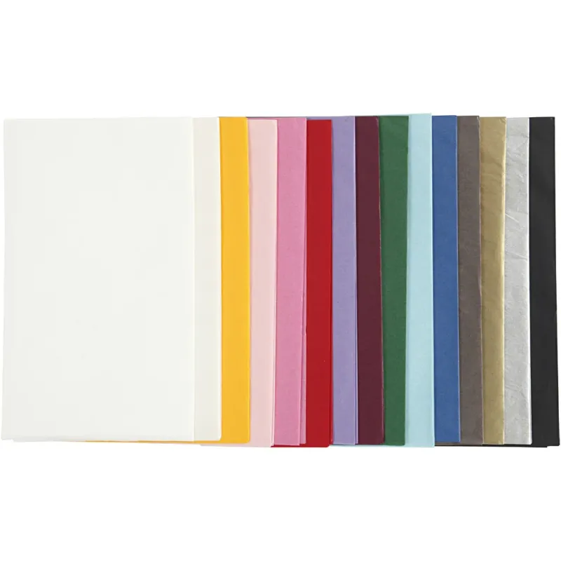 Tissue Paper, sheet 50x70 cm, 14 g, asstd colours, 30sheets