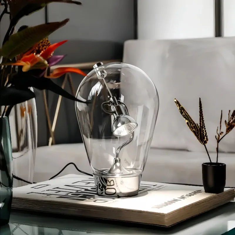 Glass Halo Sculptural Table Lamp - Image 0