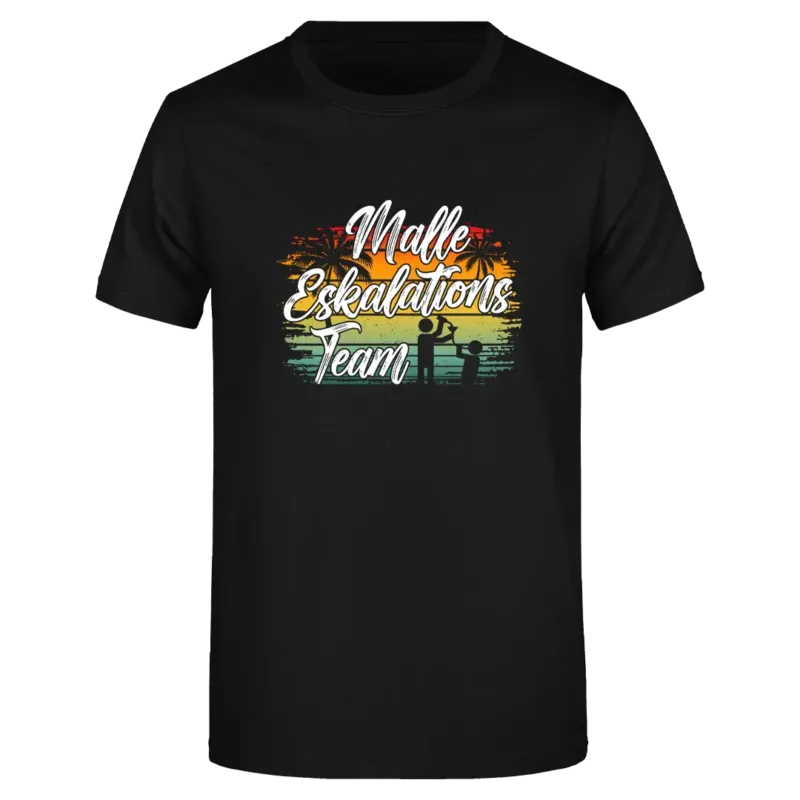 Malle Eskalationsteam - Herren T-Shirt Farbe Schwarz