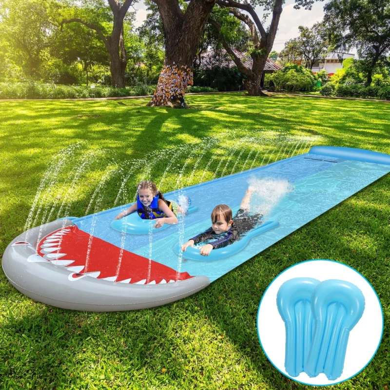 BMOT Wasserrutsch Kinder mit 2 Bodyboard