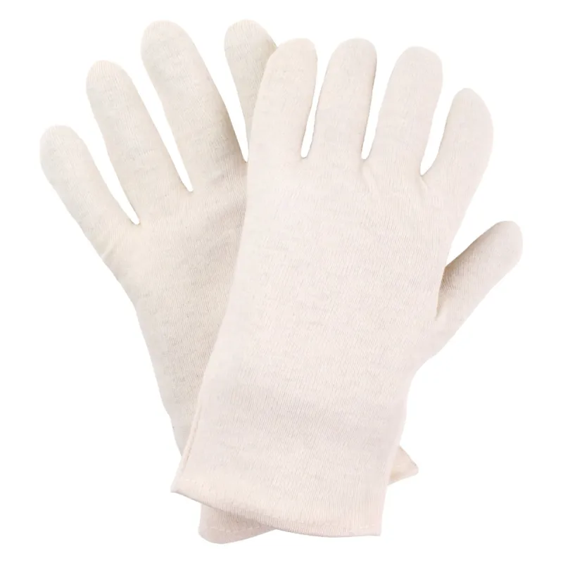 NITRAS Baumwoll-Trikot-Handschuhe, naturfarben Baumwoll-Trikot, Größe 8 | Packung (12 Paare)