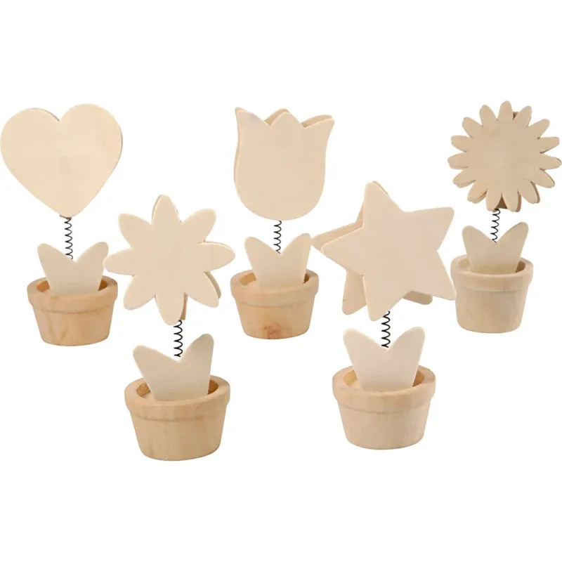 Memo Holders, H: 10 cm, dia. 5 cm, 10 pc