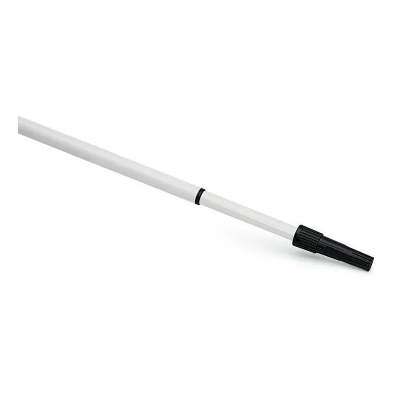 Die Nölle Profi Brush Teleskopstange 2 x 1,00 m (max. Länge 2,00 m) von Nölle Profi Brush Bürsten- & Pinseltechnik e.K. ist mit einer schwarzen, verstellbaren Verriegelung vor einem schlichten weißen Hintergrund abgebildet.
