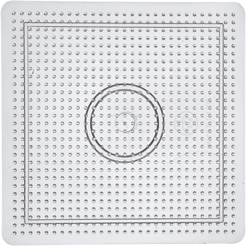 Peg Board, size 14,5x14,5 cm, medium, clear