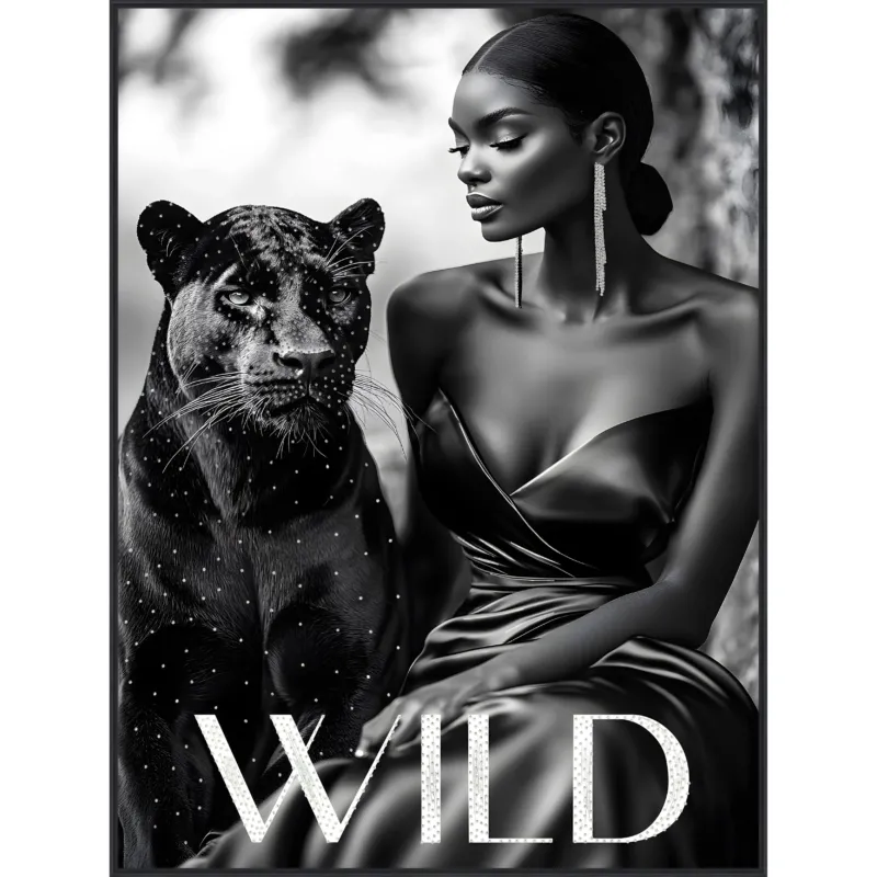 Diamant d'Art Collection – Wandbild „Wild“ 90 × 120 cm