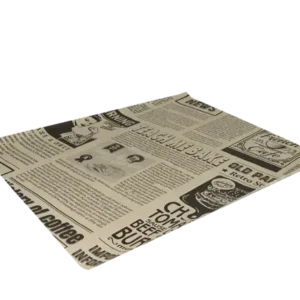 Hamburger Wrapping paper greaseproof 33x38cm FSC®Mix newspaper Brown (2.000 pcs)
