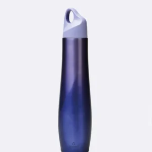 Personalisierbare Thermosflasche aus Edelstahl - 420ml - bioloco the curve purple metallic