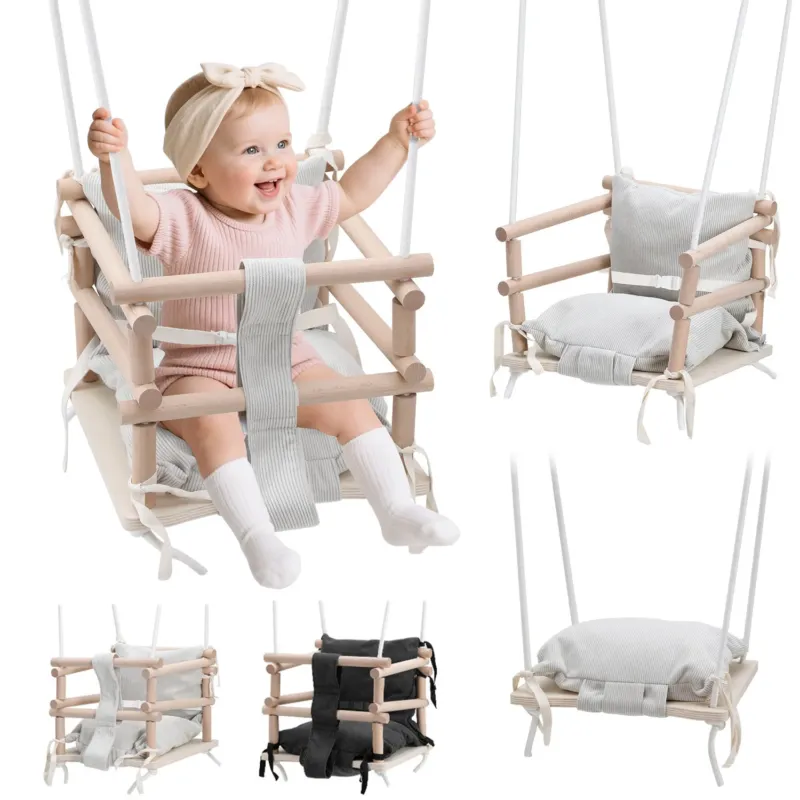 BMOT Babyschaukel 3-in-1 Höhenverstellbar mit Kissen