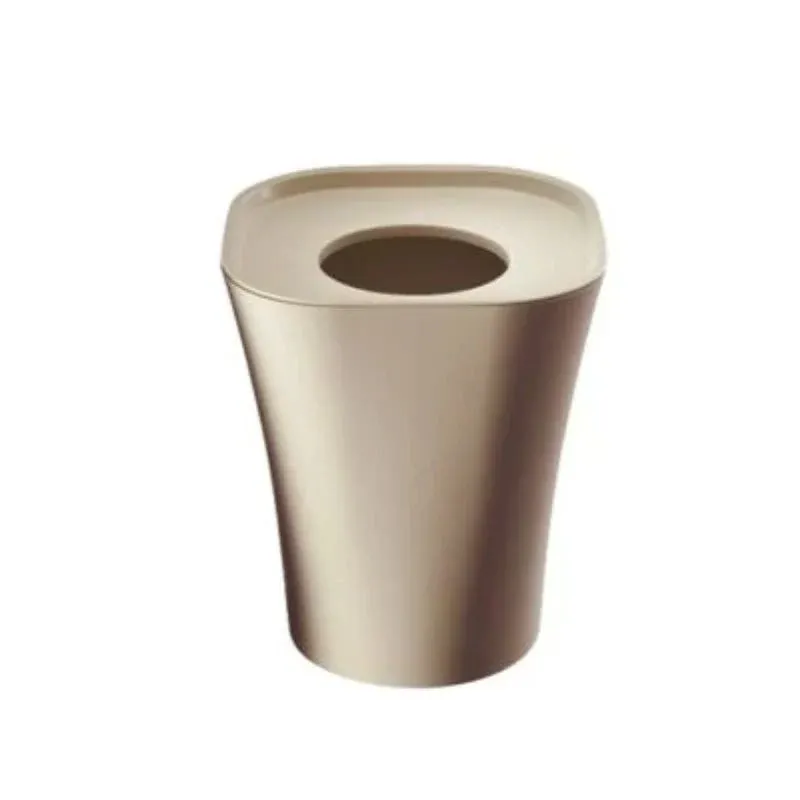 Cestino "Trash". in polipropilene beige, 6 litri