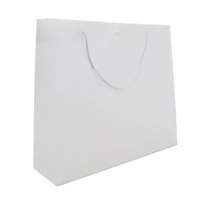 Luxuriöse Kunststofftaschen mit Druckknopf 41+12x36 cm Halbtransparent (100 Stück) [FP-DQC011]