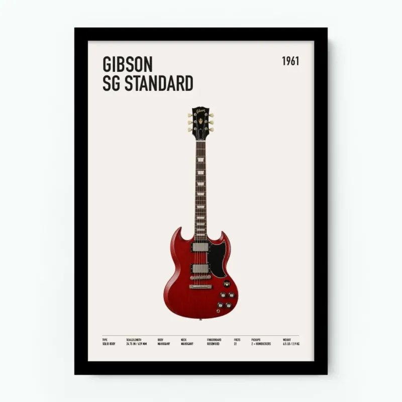 Gibson SG Standard Guitar Poster