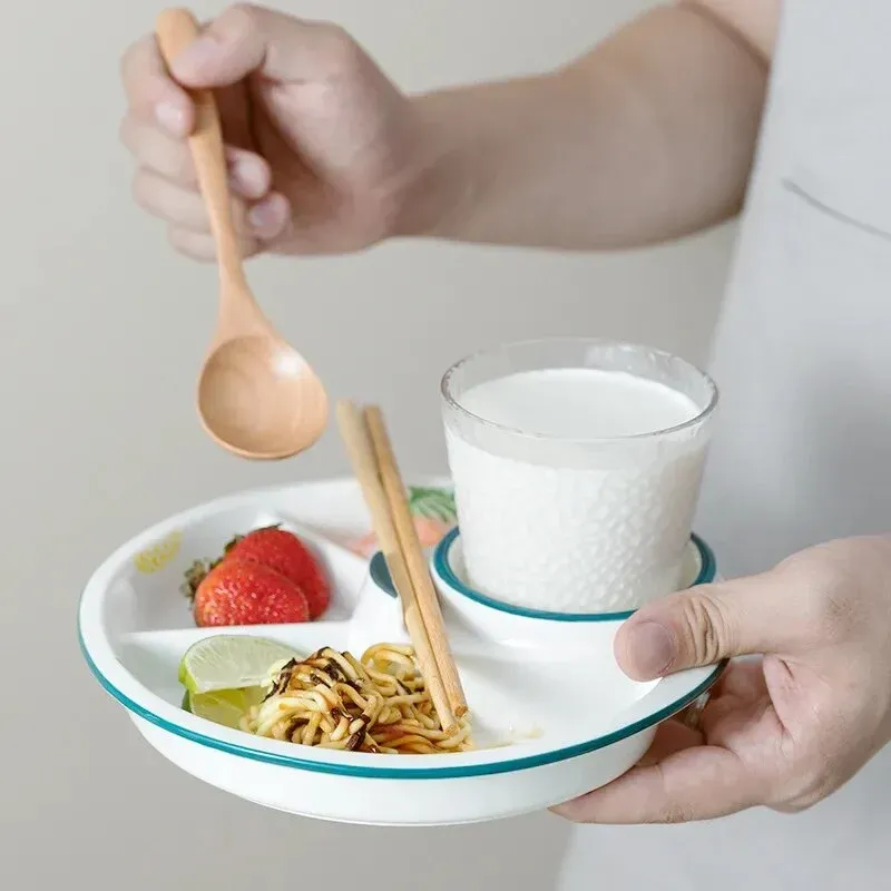 Breakfast Combo Nordic Ceramic Plate - Image 0