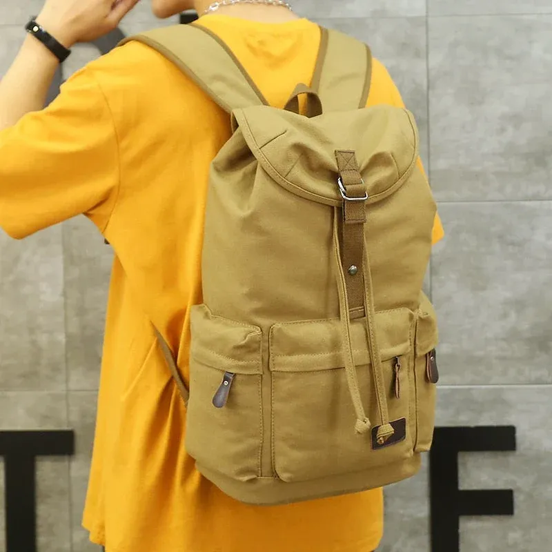 Large Capacity Canvas Explorer Travel Backpack - Image 0