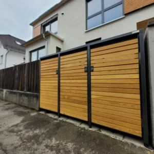 Höhere Fronttüren für Premium Mülltonnenboxen