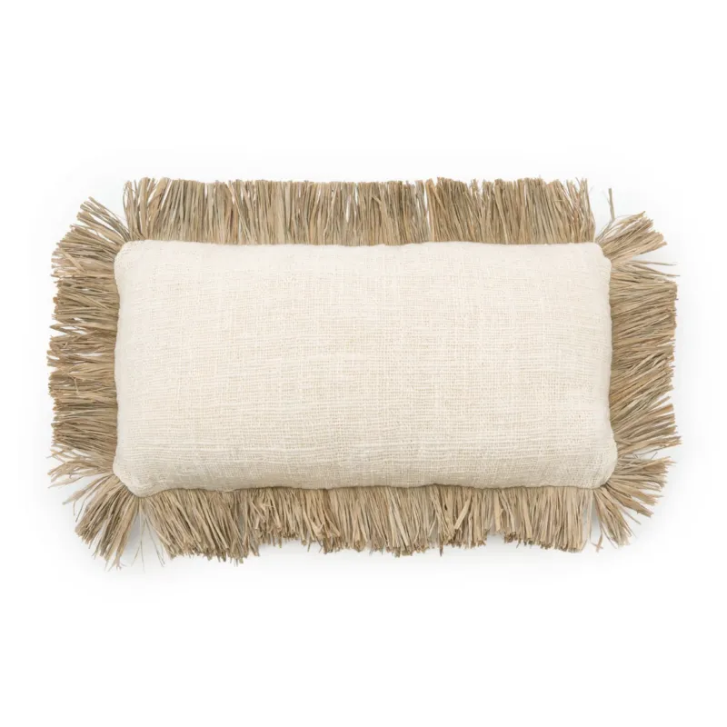 THE SAINT TROPEZ Cushion Cover Natural-White 30x50 front view