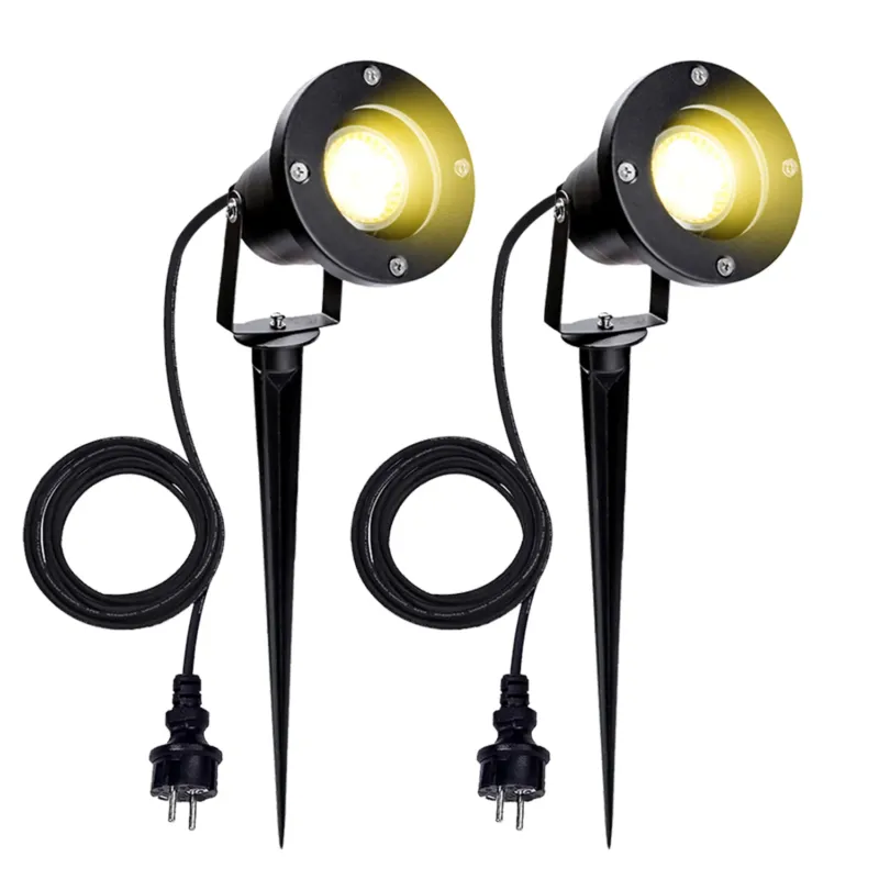 BMOT LED Gartenstrahler mit Erdspieß GU10 Außenstrahler IP65