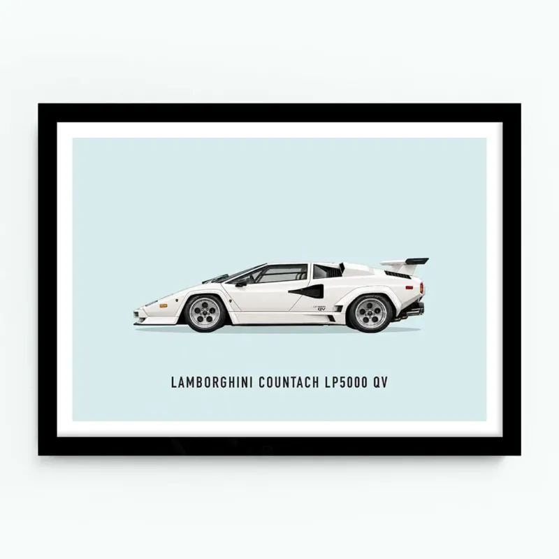 Lamborghini Countach LP5000 QV Car Poster