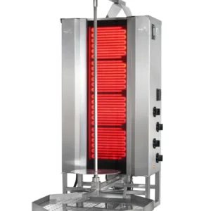 Potis MU CE4 Dönergrill / Gyrosgrill – Hochleistungs-Elektrogrill mit Glaskeramik-Technologie für bis zu 70 kg Fleisch - CPGASTRO