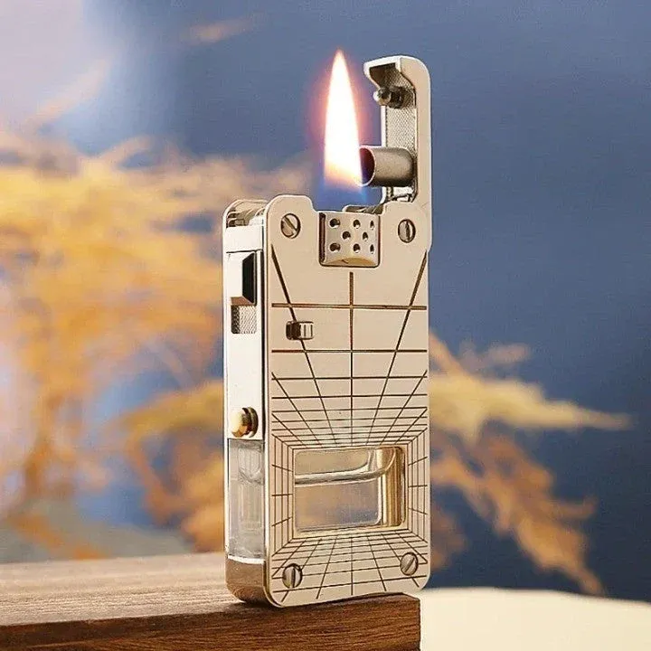 Premium Ruler Design Windproof Metal Lighter - Image 0