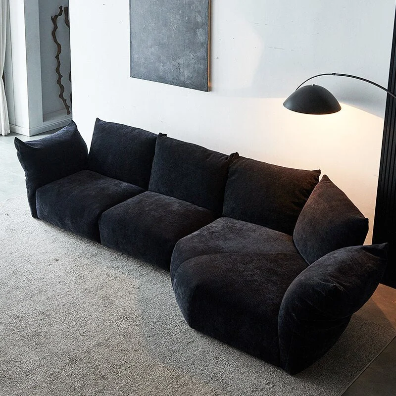 Italian Style Minimalist Modern Life Velvet Adjustable Sofa - Image 0