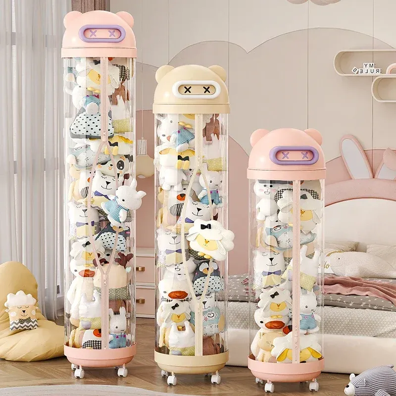 Vertical Transparent Space-Saving Toy Organizer Storage Tower - Image 0