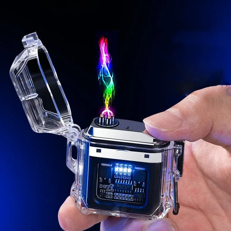 Prismatic Rainbow Windproof Double Arc Lighter - Image 0