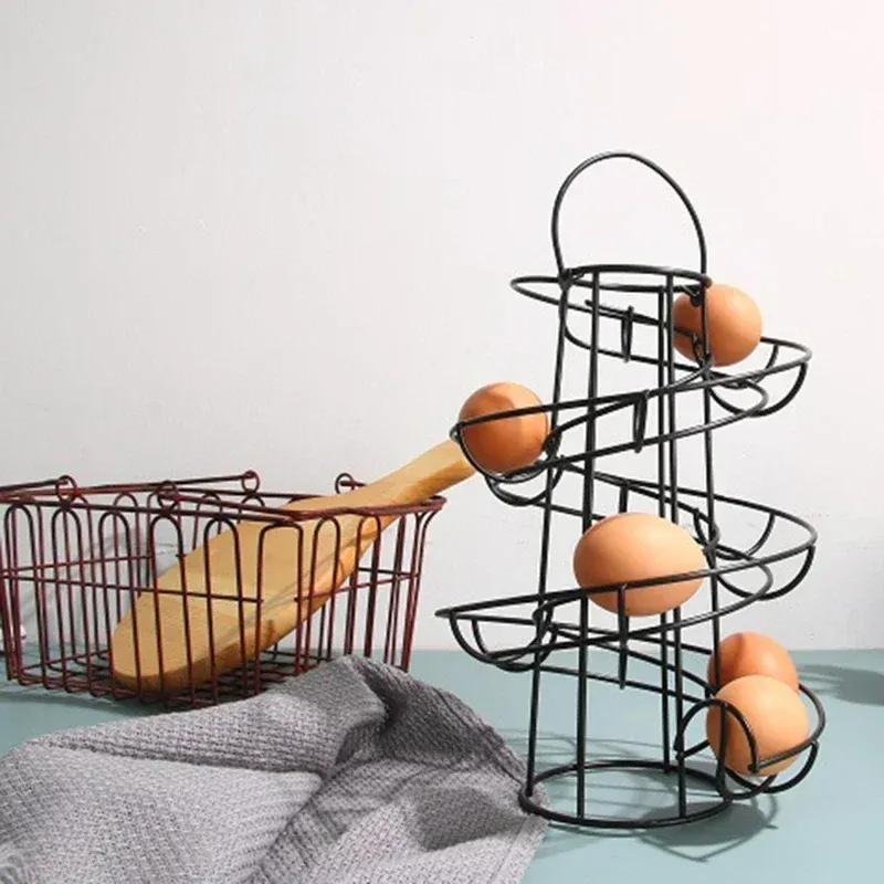 Spiral Rolling Egg Dispenser Rack - Image 0