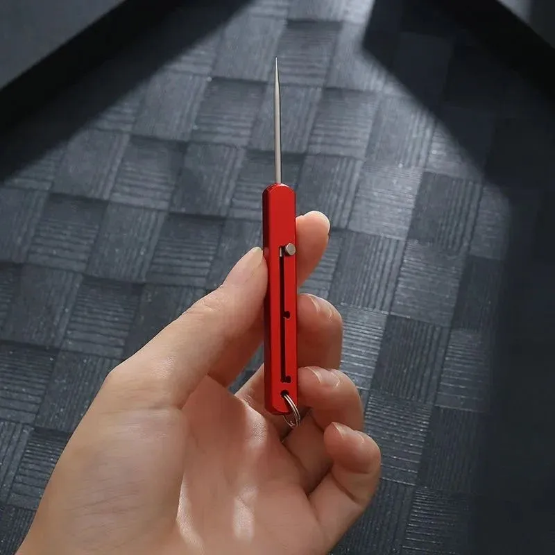 Compact Titanium Outdoor Defense Tool Keychain - Image 0