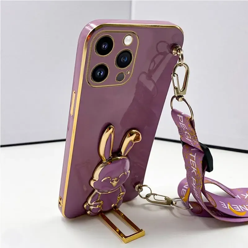 3D Rabbit Ear iPhone Holder Case - Image 0