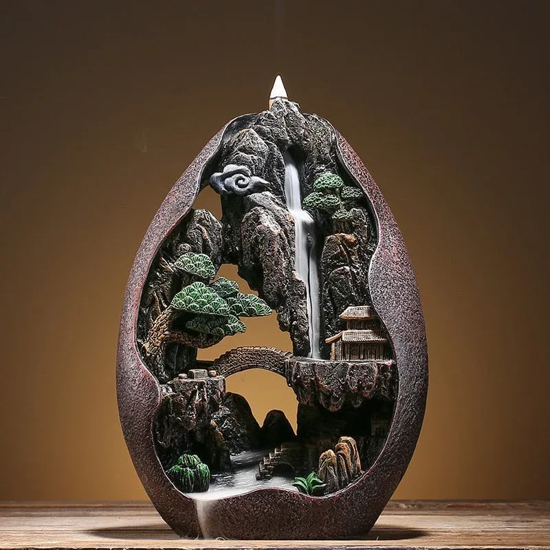 Zen Aromatherapy Decorative Backflow Relaxing Incense Burner - Image 0