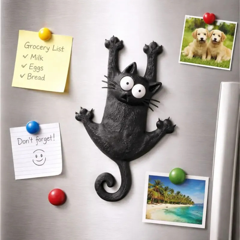 Hang In There Funny Cat Refrigerator Magnet - Image 0