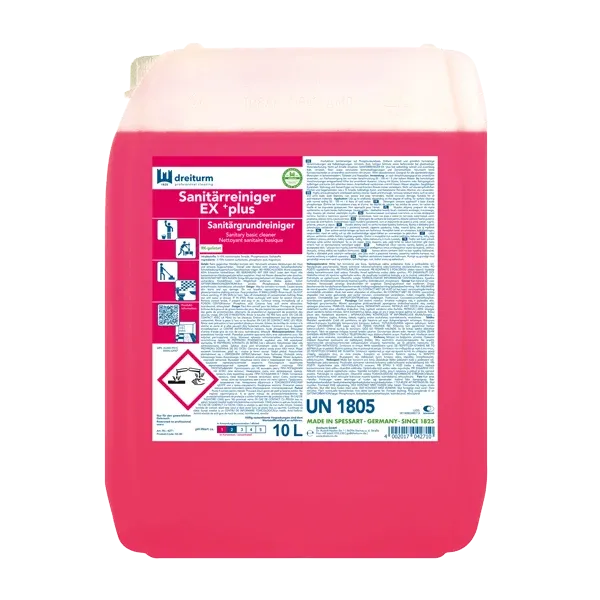 Dreiturm Sanitärrein. Ex +plus Sanitärgrundreiniger 10 Liter Kanister
