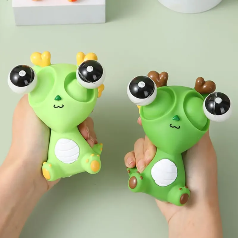 Pop-Eye Squeeze Stress Relief Toy Dragon - Image 0