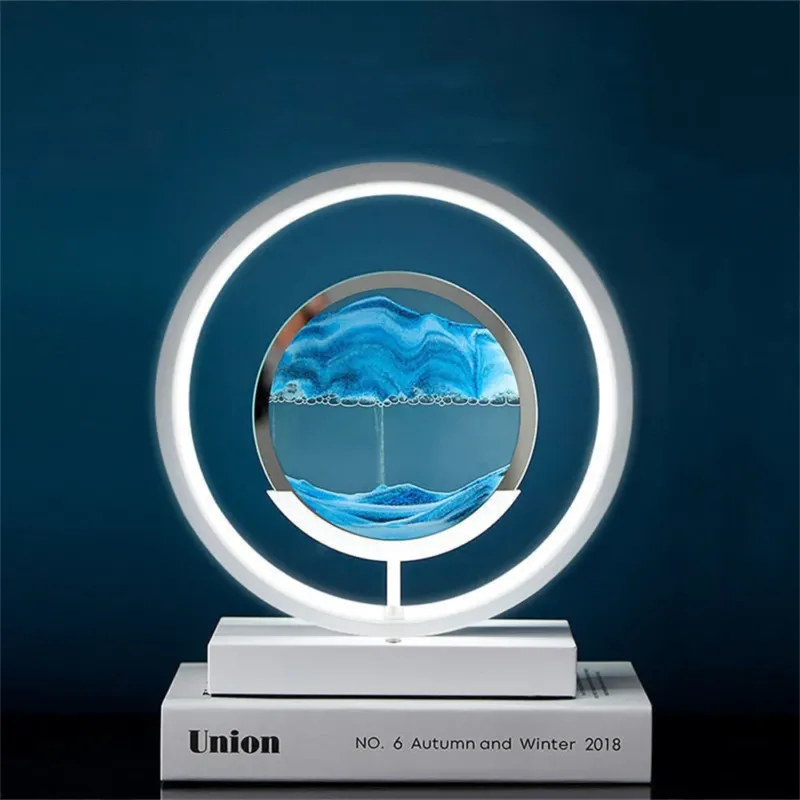 3D LED Flowing Sand Art Table Lamp - Image 0