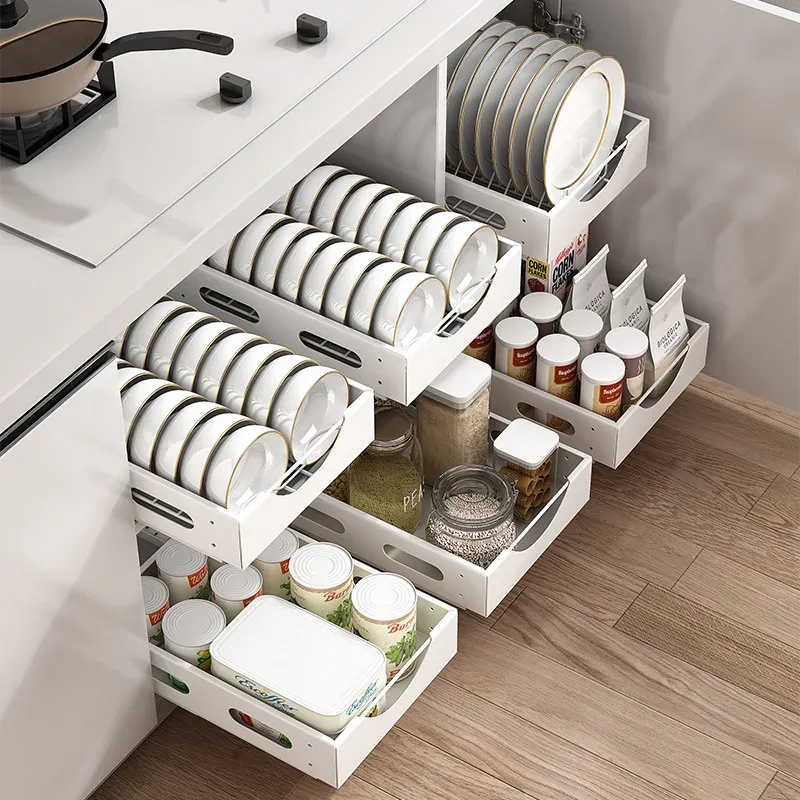 Under the Cabinet Smart Dish Organizer Rack - Image 0