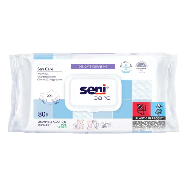 Seni Care Feuchttücher Soft | Packung (80 Stück)