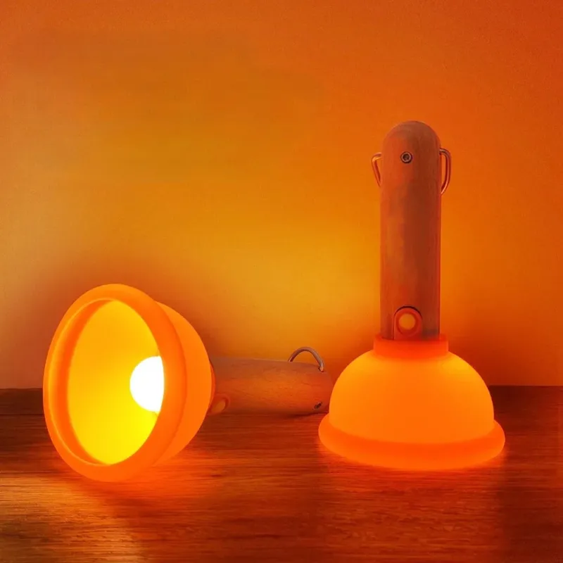 Plunger Style Stress Relief LED Night Lamp - Image 0