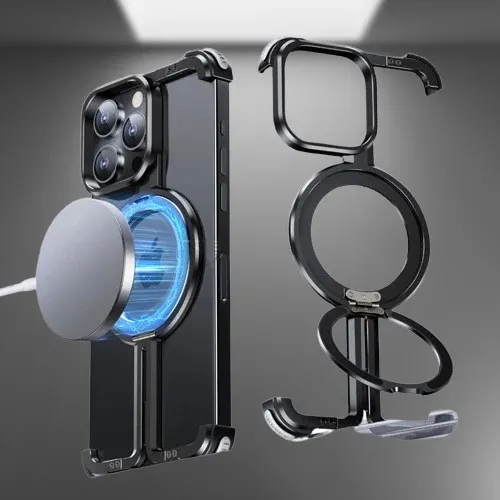 Ultra-Sleek Titanium iPhone Armor Case - Image 0