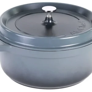 Aluminiumguss Cocotte Schmorkochtopf rund 28 cm grau - CPGASTRO