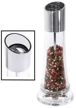 Pfeffermühle klar 21 cm mit oben liegendem Mahlwerk - CPGASTRO