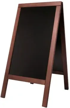 Edelstahl Doppeltafel 139 cm mahagoni - CPGASTRO