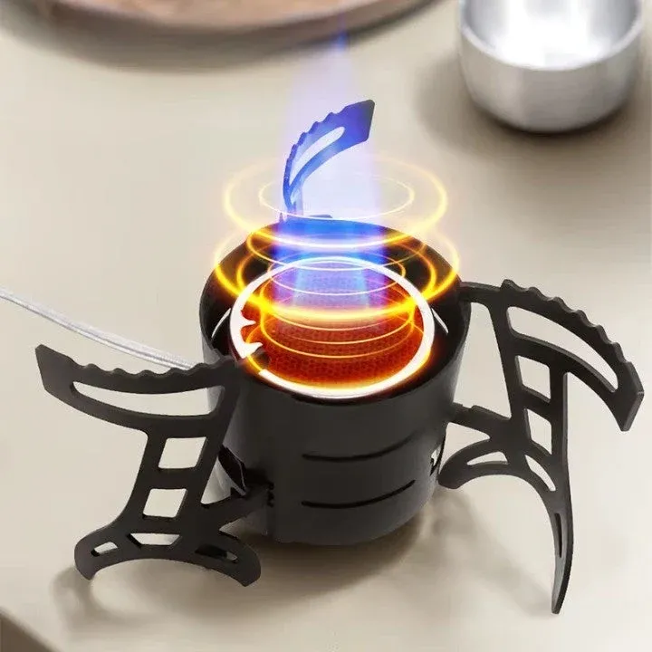 Dual-Core Blue Flame Outdoor Cooking Stove - Image 0