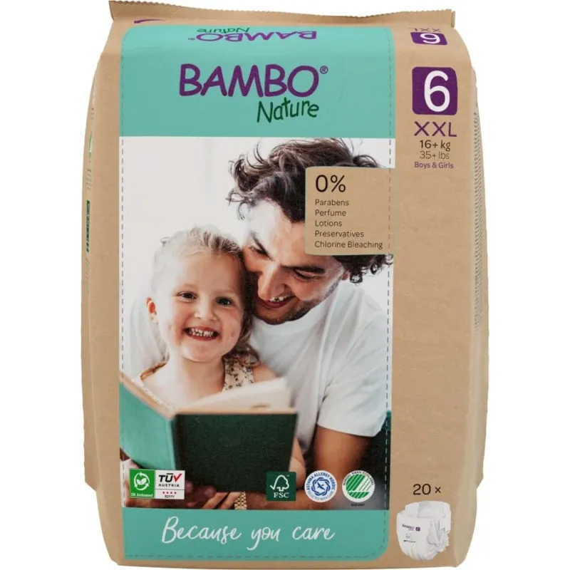 Bambo® Nature Windeln, Größe 6, 16+ kg
