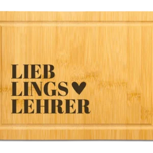 Bild: Bambus Schneidebrett - Lieblingslehrer.