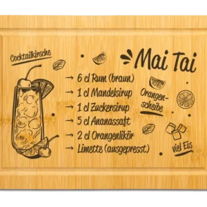 Bild: Bambus Schneidebrett - Mai Tai (Rezept).